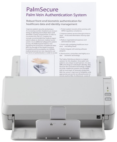 Ricoh scanner SP-1125N (Офисный сканер, 25 стр/мин, 50 изобр/мин, А4, двустороннее устройство АПД, USB 3.2, Gigabit Ethernet, светодиодная подсветка) аналог Fujitsu SP-1125N