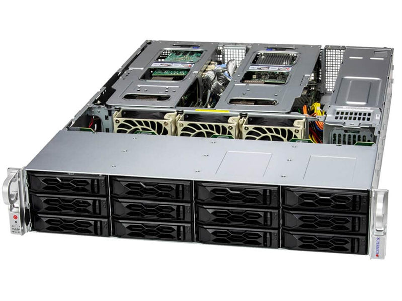 Supermicro SuperServer 2U 621C-TN12R/ 2x4510/ 4x64Gb/ 1x1,92Tb NVMe/ 2x10Gb SFP+/ SFT-DCMS-SINGLE/ 4th config