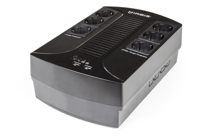 IRBIS UPS Personal plus  800VA/480W, AVR, 6xSchuko outlets(6 w battery support), 1 years warranty
