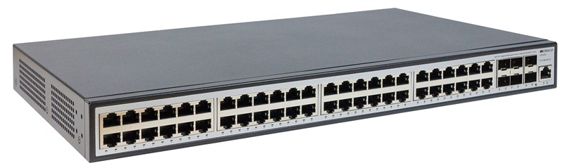 ORIGO Управляемый L3 коммутатор, 48x1000Base-T, 6x10GBase-X SFP+, консольный порт RJ-45, комплект для установки в 19" стойку