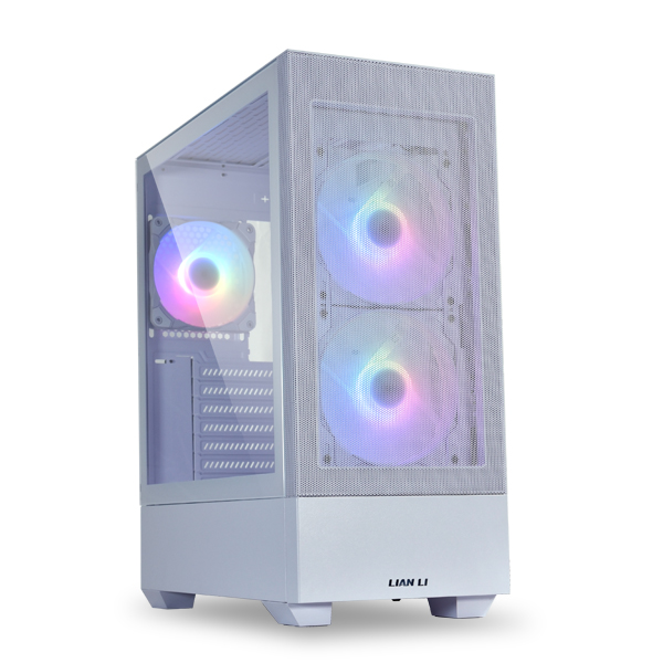 LIAN LI Lancool 205M Mesh White, Medium Case: Micro ATX/Mini-ITX, 2xUSB 3.0, 2xAudio, Included Fans: 2x140mm ARGB PWM