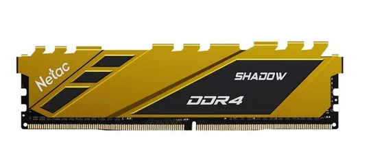 Netac Shadow 8GB DDR4-2666 (PC4-21300) C19 19-19-19-43 1.2V Memory module (DIMM) Yellow