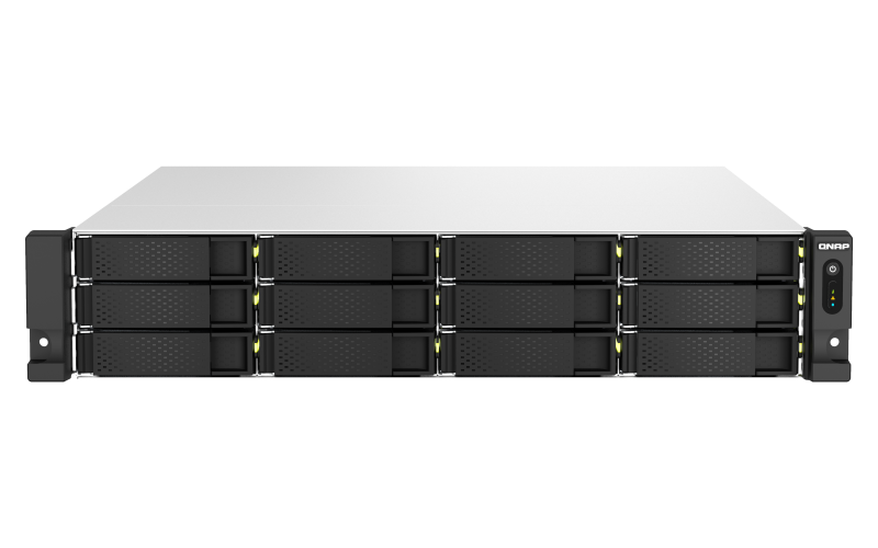 QNAP ENTERPRISE 2U/18bay 6C 2,9GhzCPU/32Gb(upto128Gb)/12 SATA(3,5" 2,5")/6 HDD/SSD SATA(2,5")/4xUSB/3xExp.slot/2x2,5Gb 2x10Gb(BASE-T)/iSCSI/2xPS/no rail(RAIL-B02)/5YW TS-h1887XU-RP-E2336-32G-EU-RU