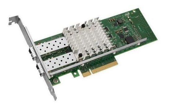 Intel Ethernet Server Adapter X520-DA2 10Gb Dual Port, SFP+, transivers no included, LP and FH brackets included, bulk, (analog E10G42BTDABLK) 1 year
