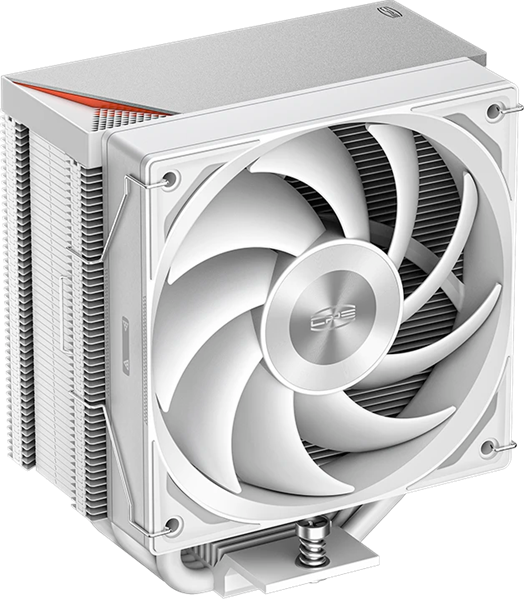 PCCooler RZ500 WH, 120mm FAN, 5 HEAT PIPES, 4-PIN PWM, 500-2200 RPM, 32 DBA, FDB BEARING, LGA 1851/1700/1200/115X, AMD AM5/AM4