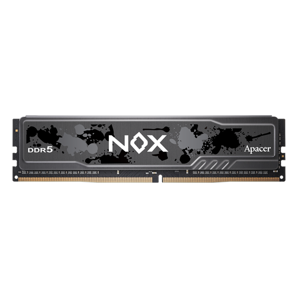 Apacer  DDR5  32GB  6200MHz DIMM NOX Black Gaming Memory CL40 1.35V (Retail) 2048*8  Heat Sink (Retail) 3 years (AH5U32G62C532MBAA-1)