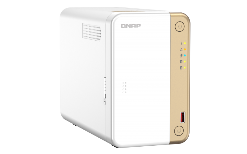 QNAP CHANNEL DC 2GhzCPU/4Gb/upto 2HDD, upto 18 with TL-D800C/SATA(3,5'')/ 2xUSB3.2 2xUSB2.0/1xHDMI/1xExp.slot/1x2,5Gb/iSCSI/1xPS/2YW TS-262-4G-EU-RU