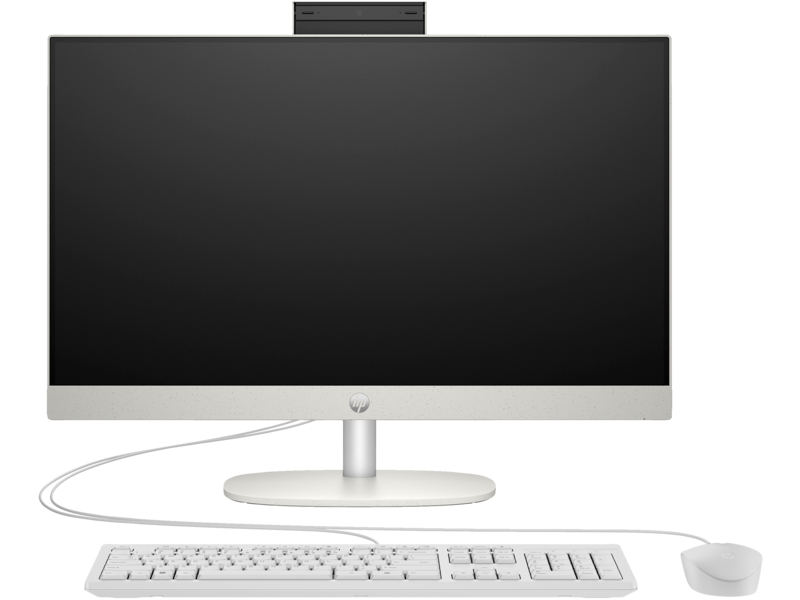 HP ProOne 245 G10 All-in-One NT IPS 23,8"(1920x1080)Ryzen5-7520U,8GB,512GB,eng usb kbd,mouse,5MP,WiFi,BT,White,DOS,1Wty