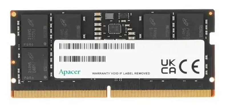 Apacer  DDR5  32GB  5600MHz SO-DIMM CL46 1.1V (Retail) 2048*8  3 years (AS32GHB56CVBBGH/FS.32G2C.PKH)