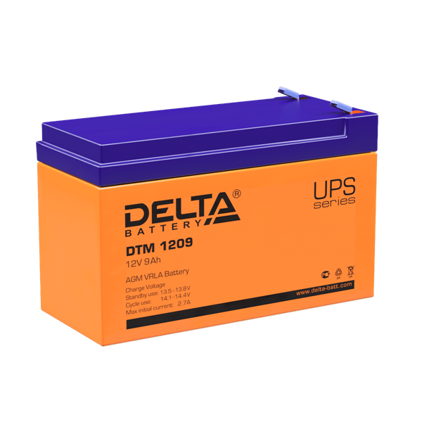 Delta Аккумуляторная батарея для ИБП DTM 1209 (12V/9Ah)