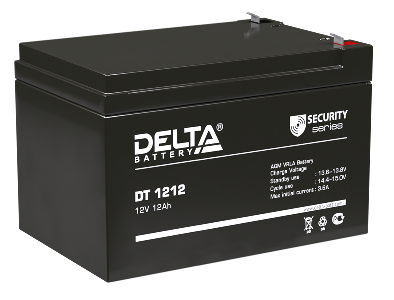 Delta Аккумуляторная батарея для ОПС DT 1212 (12V/12Ah)