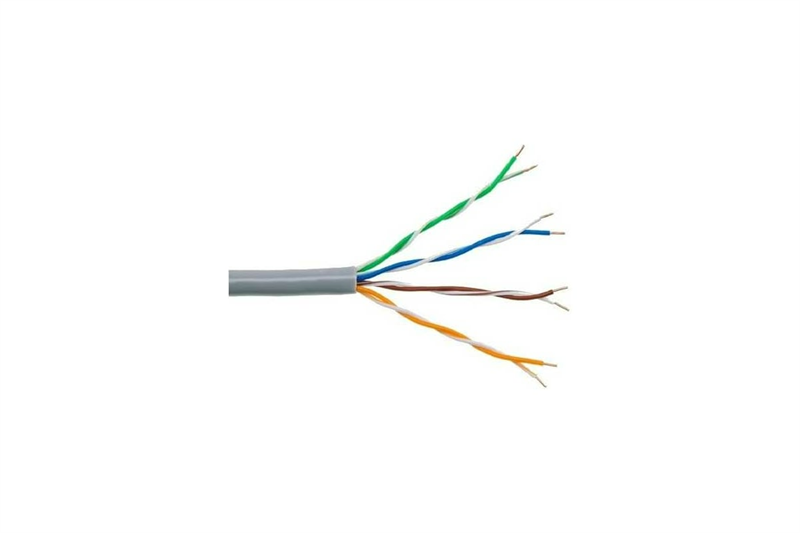 Кабель витая пара Bion BCL-U5451-101 U/UTP, кат.5e, 4x2x0,51мм AWG 24, CCA, одножильный, PVC, для внутренней прокладки, 305м, серый