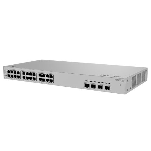 HUAWEI eKit S220S-24LP4JX (L2, 24*10/100/1000BASE-T ports (195 W PoE+), 2*10GE SFP+ ports, 2*2.5GE SFP ports, built-in AC power)