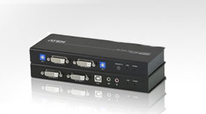 ATEN USB DVI Dual View Cat 5 KVM Extender (1024 x 768@60m)