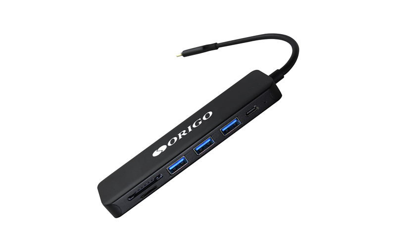 ORIGO Док-станция USB-C, 3xUSB 3.0, 1xUSB-C/PD 3.0, 1xHDMI, слот SD/TF/microSD