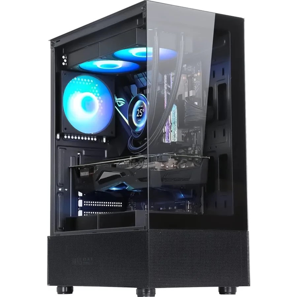 Formula V Line Crystal Z1 Black, ATX, Left & Front side Tempered Glass, USB3.0*1, USB2.0*2