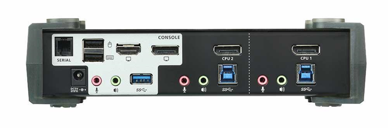 ATEN 2P USB 3 4K DisplayPort MST KVMP Switch