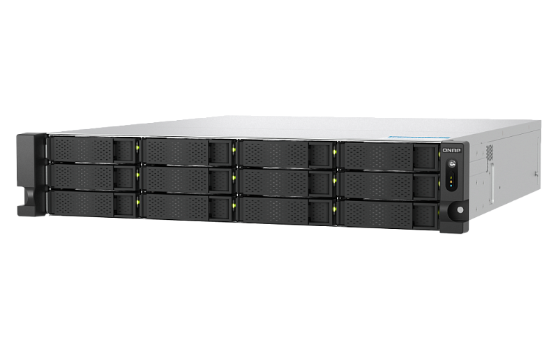 QNAP ENTERPRISE 2U/12bay 6C 5,1GhzCPU/16Gb(up128)/upto 108HDD with TL-R1620Sep/SATA(3,5" 2,5")/2xM.2/2xUSB3.2/3xExp.slot/2x2,5Gb 2X10Gb(BASE-T)/2xPS/no rail(RAIL-B02)/5YW TS-h1277AXU-RP-R5-16G-EU-RU