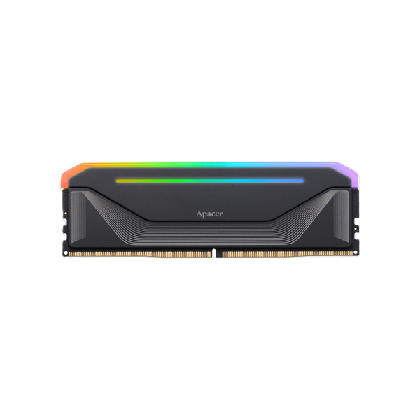 Apacer  DDR5 16GB 6400MHz DIMM NOX RGB Black Gaming Memory CL36 2048x8 1.35V Heat Sink (Retail) 3 years (AH5U16G64C652NBAA-1)