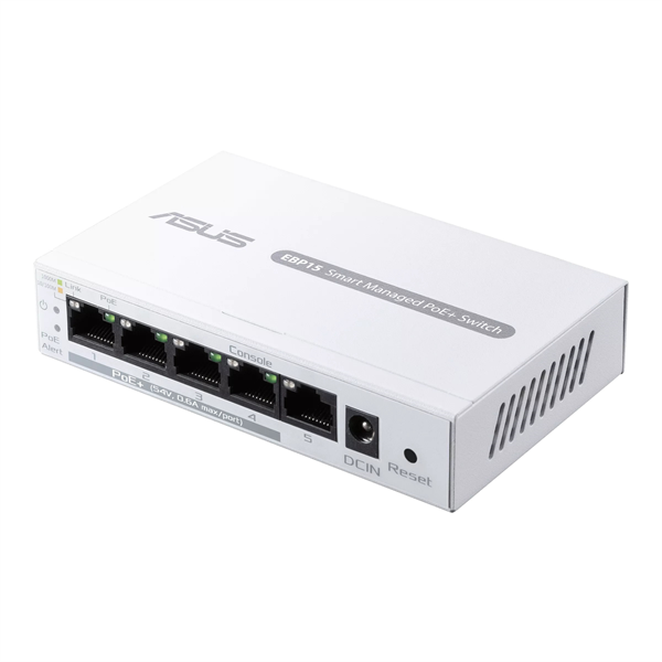 ASUS EBP15//5-Port GbE Smart Managed PoE+ Switch