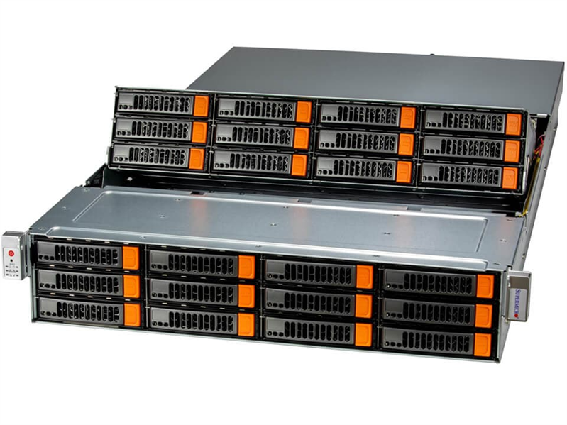 Supermicro SuperStorage 2U Server 521E-E1CR24L noCPU(1) 4th/5th(MCC carrier)/TDP 300W/no DIMM(16)/ 24x3.5/2.5 SAS/SATA/2x1600W/SFT-DCMS-Single