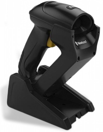 Newland NLS-HR5280 (BT) Retail Version 2D CMOS Mega Pixel Wireless Bluetooth Handheld Reader with Stand/Docking Station, USB cable and multiplug adapter.