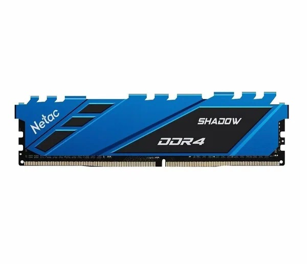 Netac Shadow 8GB DDR4-3600 (PC4-28800) C18 18-22-22-42 1.35V XMP Memory module (DIMM) Blue