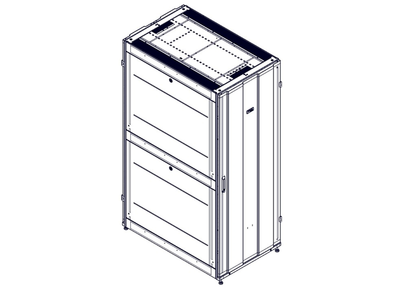 Systeme Electric Монтажный шкаф, серия Uniprom, 42U-750/1200, боковые панели 4шт, черный