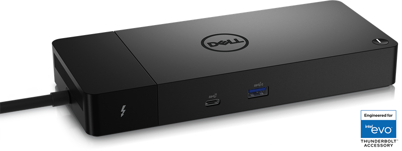 Dell Dock WD22TB4 Thunderbolt™; 180W (USB-C) (2xDP 1.4; 1xHDMI 2.0; 2 x Thunderbolt 4; 2xUSB-C; 3xUSB-A; 1xRJ-45) (без EU кабеля)