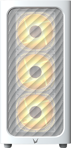 Formula V Line Air Mesh G3 Plus White, MATX, Type-C*1, USB3.0*2, FRONT 3x120mm FRGB, REAR 1x120mm FRGB