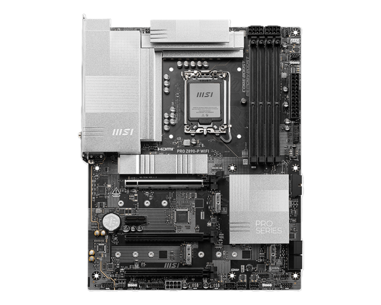 MSI PRO Z890-P WIFI/Z890/LGA1851/4DDR5/3PCI-Ex16/1PCI-Ex1/4M.2 /1USB4/1USB3.2 Gen2 X2/2USB
