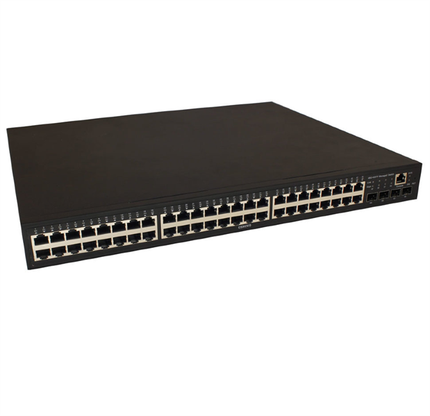 OSNOVO SW-84804/L(800W) Управляемый L2+ PoE коммутатор Gigabit Ethernet на 48 RJ45 PoE + 4 x GE SFP порта. Порты: 4 x GE (10/100/1000Base-T) с PoE (до 90W, A+B) + 44 x GE (10/100/1000Base-T) с PoE (до