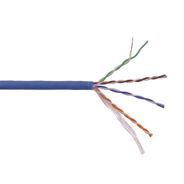 Кабель LANMASTER U/UTP, 4 пары, Кат. 5E, 350 МГц, LSZH, нг(А)-HF, синий, 305 м