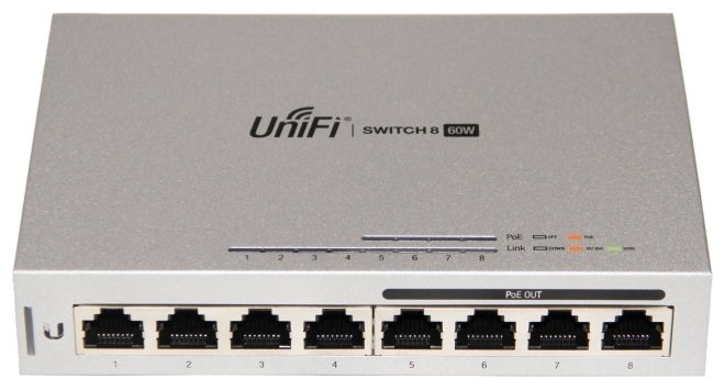 Ubiquiti UniFiSwitch,8-Port,60W,5-Pack,PowerSupplyIncluded