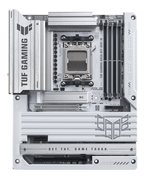 ASUS TUF GAMING B850-BTF WIFI W, AM5, B850, 4*DDR5, 4*SATA, 3*M.2, 7*USB 3.2, 2*USB 2.0, Type-C, 3*PCIx16, 1*PCIx1, DP+HDMI, ATX; 90MB1KW0-M0EAY0