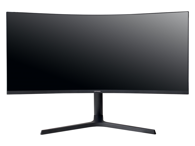 IRBIS NOBLEVIEW 34'' LED Monitor Curved 3440x1440, 21:9, VA, 400 cd/m2, 4000:1, 3ms, HDMI, DP USB-C(65W) USB-Ax2 USB-B Audio output 165Hz Tilt Height Swivel внешн. Бп VESA Black 3y  (China)