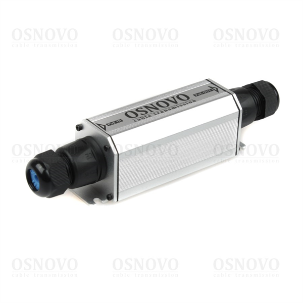 OSNOVO E-PoE/1W Уличный PoE удлинитель 10M/100M Fast Ethernet до 500м (до 22W). Увеличение расстояния передачи данных + питание на 100м. При каскадном подключении - 2 x E-Poe/1W: до 300м (до 12W), 3 x