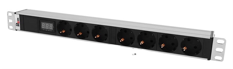 ЦМО Гор блок розеток Rem-32, 1х32А, амп, 7S, 19", колодка
