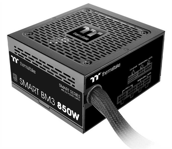 Thermaltake Smart BM3 850W, ATX 3.0, PCIe Gen 5.0, APFC, 12cm Fan, 80+ Bronze, Semi Modular, Retail