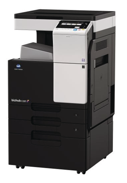 Konica Minolta bizhub 287 (МФУ, A3, 28 стр./мин, без крышки и ADF, без тумбы, без картриджей, без кабеля питания, запуск только инженером платно)