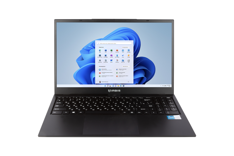 IRBIS 15N 15.6" FHD (1920x1080) IPS AG,Core i3-1215U,8Gb DDR4-3200(1),512Gb SSD,Wi-Fi 6+BT 5,5300mAh,Metal Case,Kbd Backlit,1.77kg,Black,3y warranty,noOS