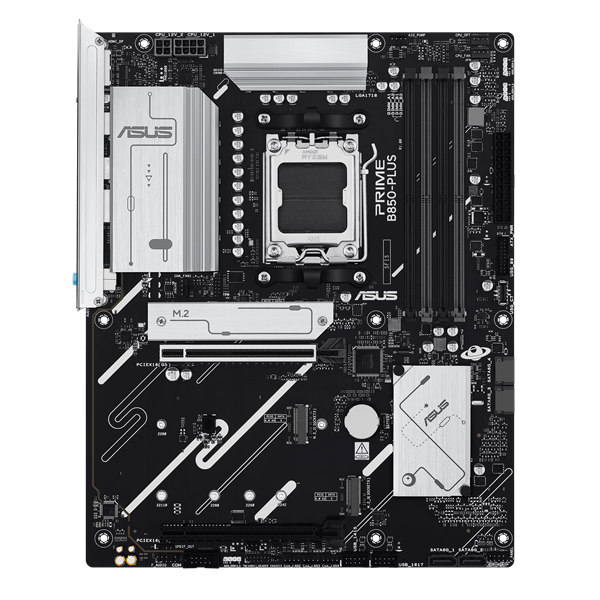 ASUS PRIME B850-PLUS, AM5, B850, 4*DDR5, 4*SATA, 3*M.2, 5*USB 3.2, 2*USB 2.0, Type-C, 5*PCIx16, DP+HDMI, ATX; 90MB1LC0-M0EAY0