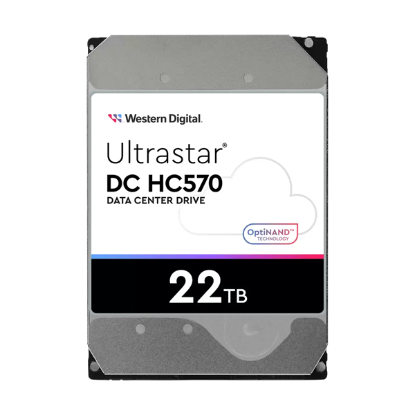 Western Digital Ultrastar DC HС570 HDD 3.5" SATA 22TB, 7200 rpm, 512MB buffer, 512e, 0F48155, 1 year