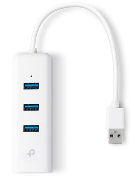 TP-Link UE330, USB 3.0 to Gigabit Ethernet Network Adapter with 3-Port USB 3.0 Hub