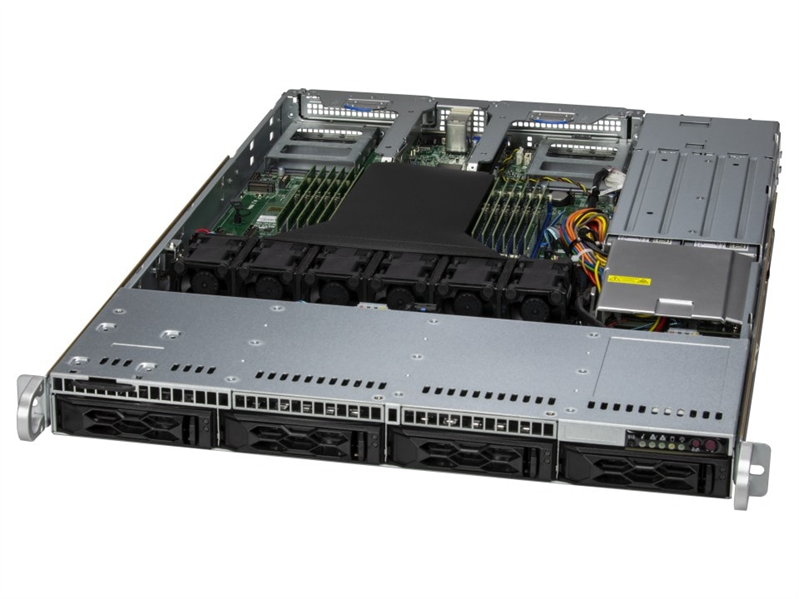 Supermicro CloudDC A+ Server 1U 1015CS-TNR 1xGenoa 9004 / noDIMM(12)/ 4x3,5"(NVMe)/ 2x10GbE 2x10GbSFP+/ SFT-DCMS-Single/2x 860W