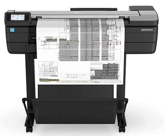 HP DesignJet T830 MFP (p/s/c, 24",4color,2400x1200dpi,1Gb,26sppA1,USB for Flash/GigEth/Wi-Fi,stand,mediabin,rollfeed,sheetfeed,tray50(A3/A4),autocutter,Scanner600dpi,24x109", repl. F9A28A)