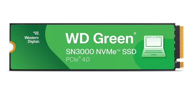 Western Digital Green SN3000 SSD M2.2280 PCIe 4.0 1Tb, 5000MBs/4200MBs, TBW 150, WDS100T4G0E, 1 year