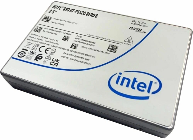 Solidigm SSD 2.5"(SFF/U.2) P5520 Series (7.68TB, 2.5in PCIe 4.0 x4, 3D4, TLC)