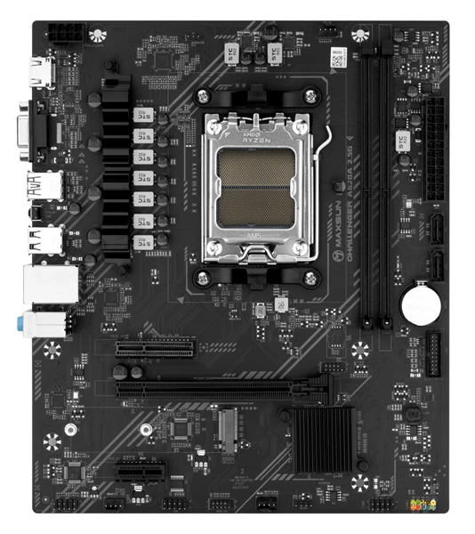 MAXSUN MS-Challenger A620A 2.5G, AM5, A620, 2*DDR5, 3*SATA 3.0, M.2, USB 3.2, USB 2.0, 1*PCIE 16, 1*PCIE 4, 1*PCIE 1, HDMI+VGA, mATX