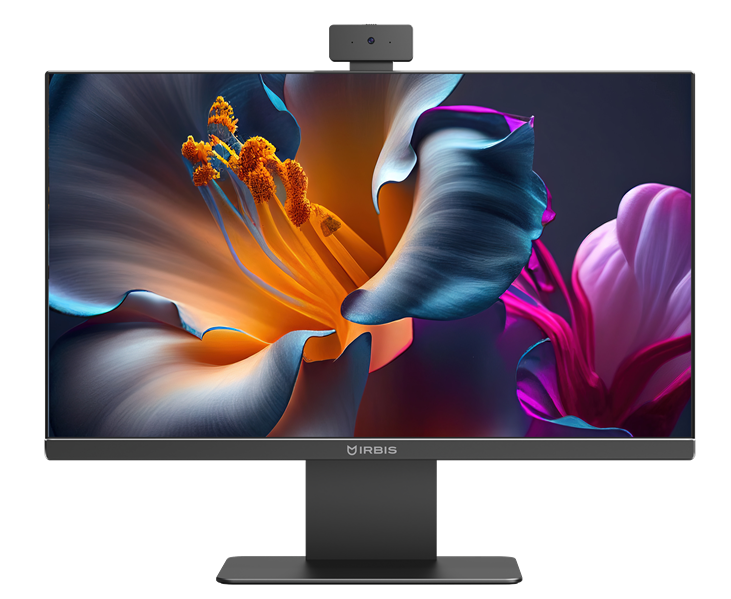 IRBIS GroovyAIO 24; 23.8“(N100;8GB/256GB;IPS;16:9;1920x1080x100Hz;1500:1;250Cd/m2;5ms;HDMI(out);VGA;USB-C;4*USB2.0;2*USB3.1;RJ45;WebC 5MP;WIFI6;BT5.0;Tilt;Spk2*3W;keyb+mouse;Win11Pro(Китай)